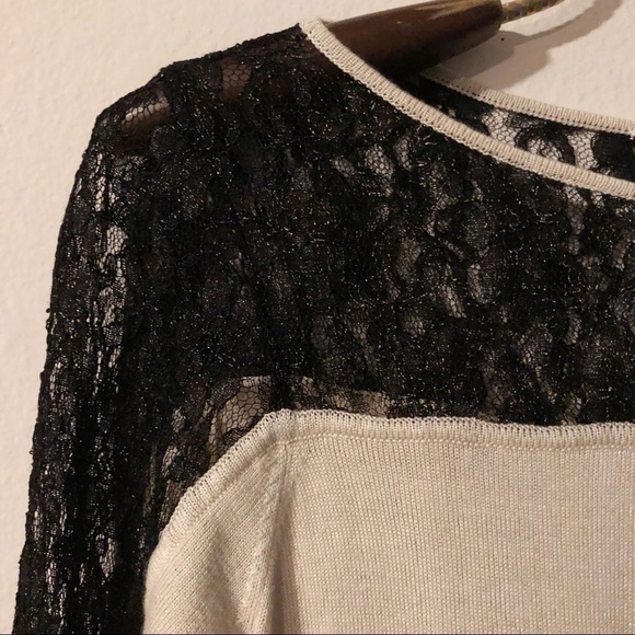 RACHEL Rachel Roy lace trim sweater - Picture 5 of 14